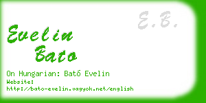 evelin bato business card